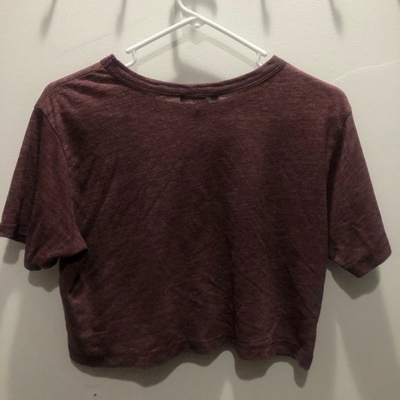 Maroon Crop Top - Picture 2 of 2
